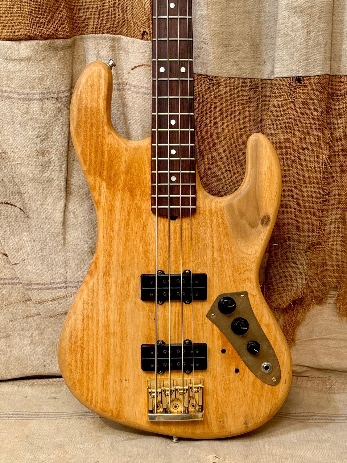 1982 Kramer Pioneer Series Bass Natural Refin