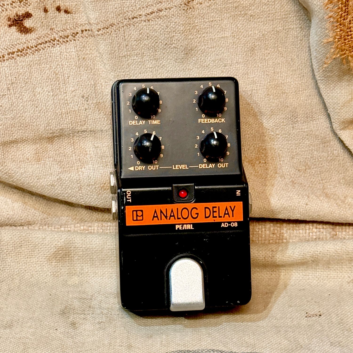 1980s Pearl AD-08 Analog Delay Black
