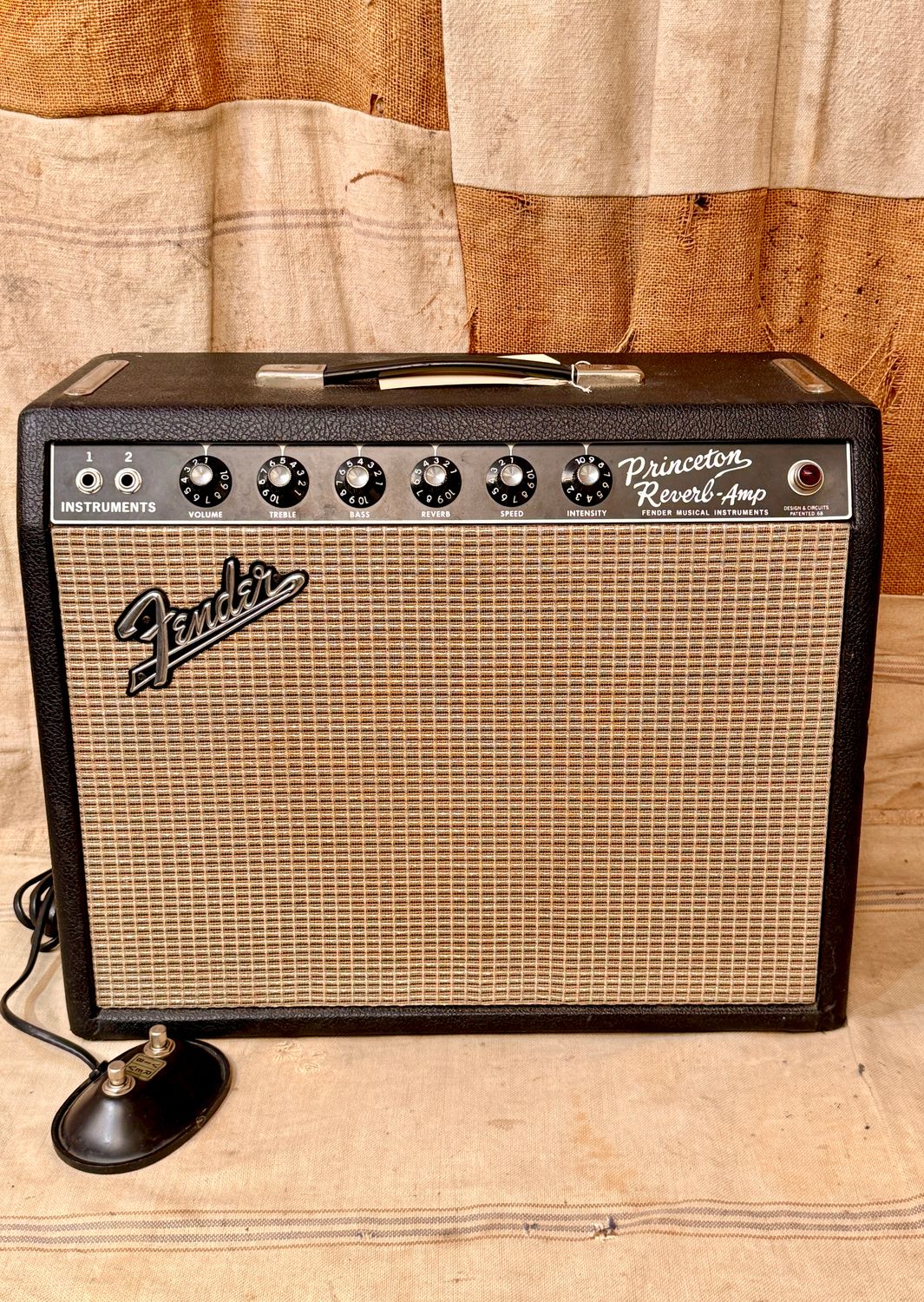 1967 Fender Princeton Reverb Black Panel