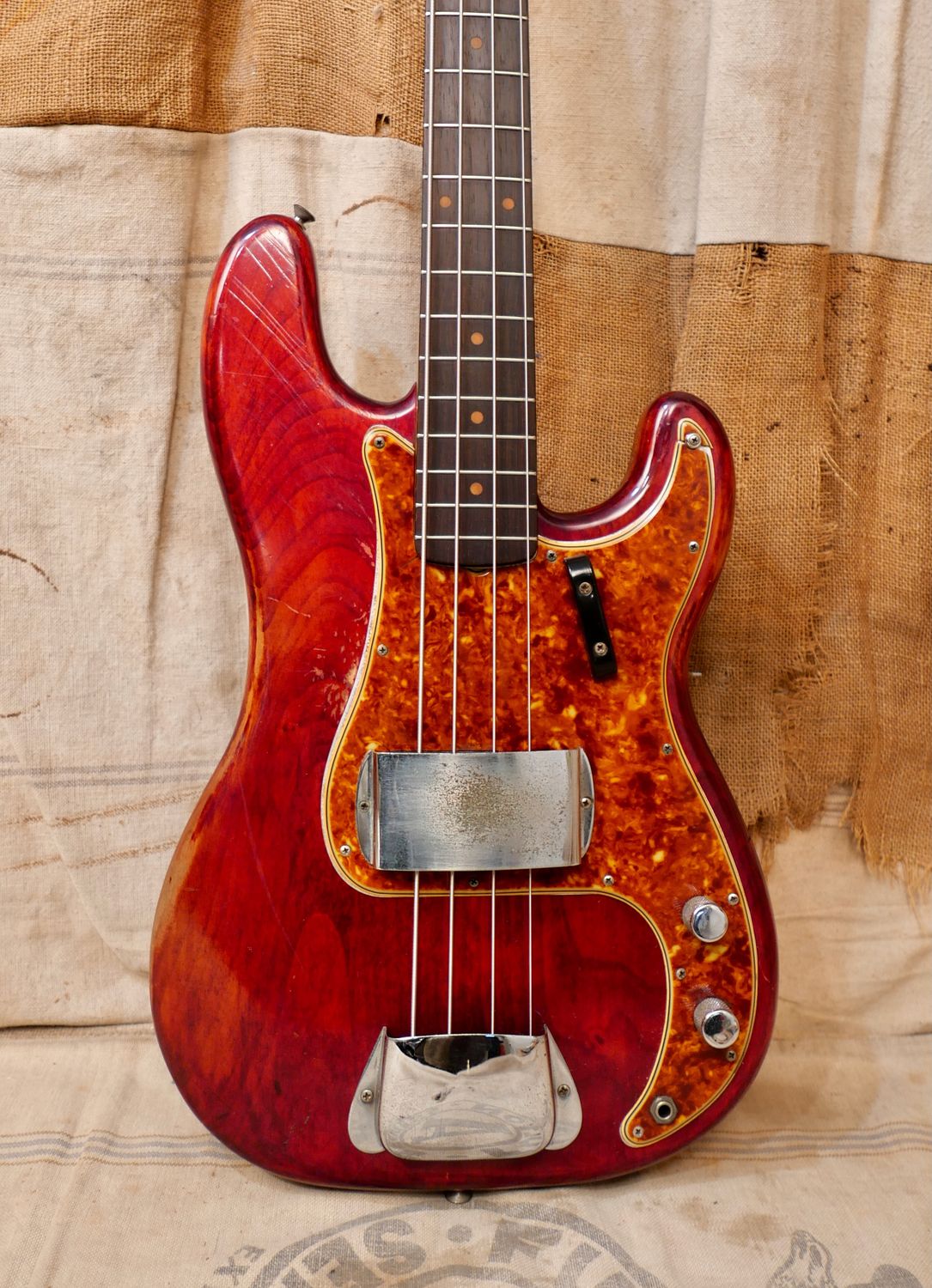 1960 Fender Precision Bass Red Refin