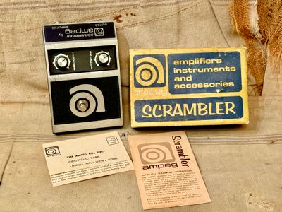 1969 Ampeg Scrambler Pedal SC-1 w/Box &amp; Paperwork