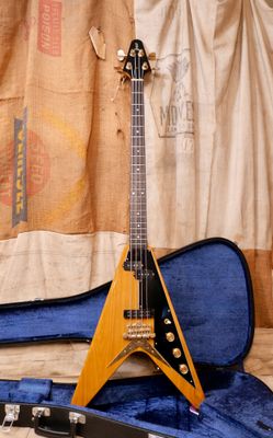 1970s Greco FVB-900Y Flying V Bass Natural