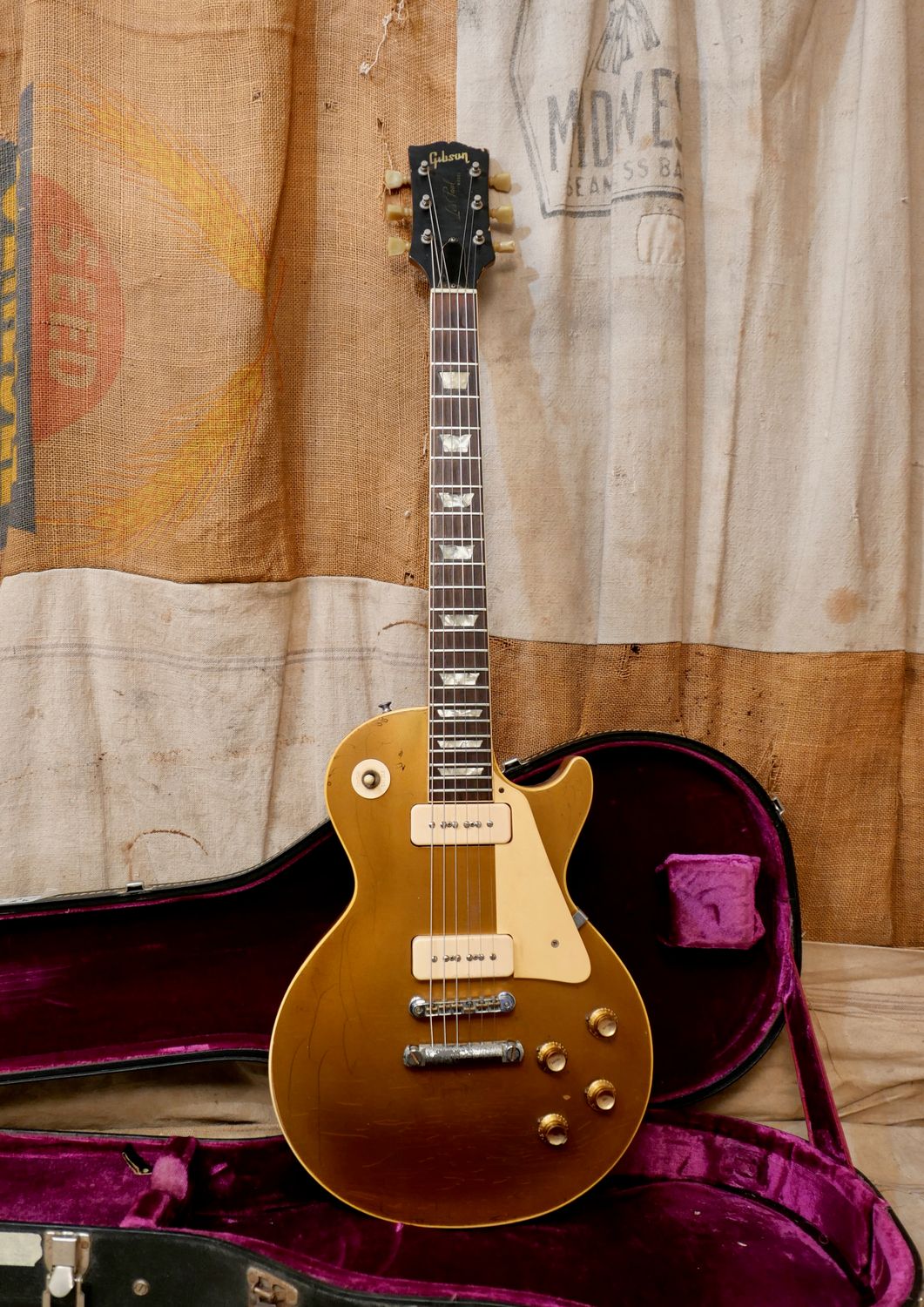 ギター aged Gibson USA Les Paul Standard Gold 1969 Gibson Les Paul Standard Goldtop