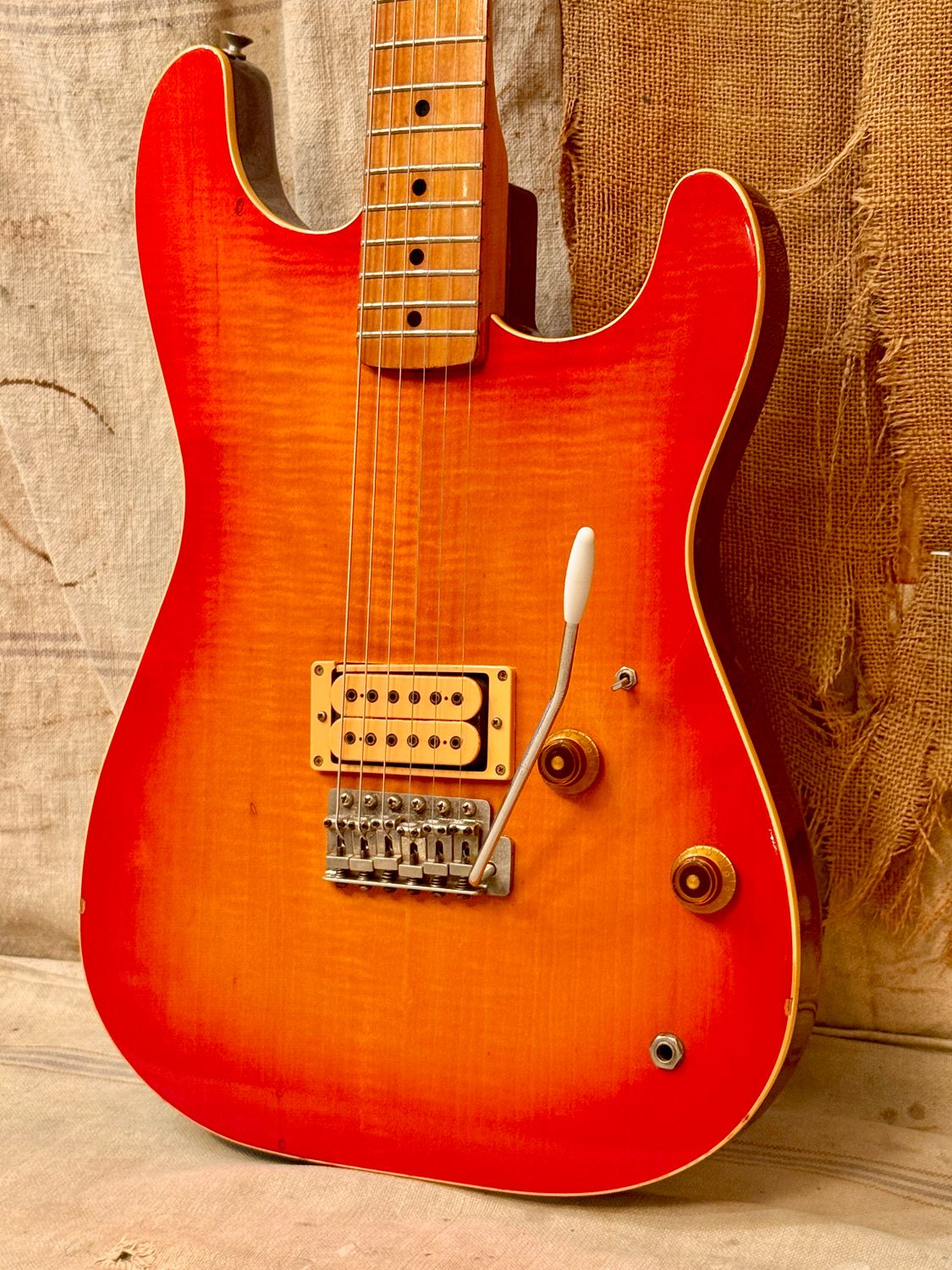 1981 Tokai VS-60 Springy Sound Sunburst Flame Maple Top