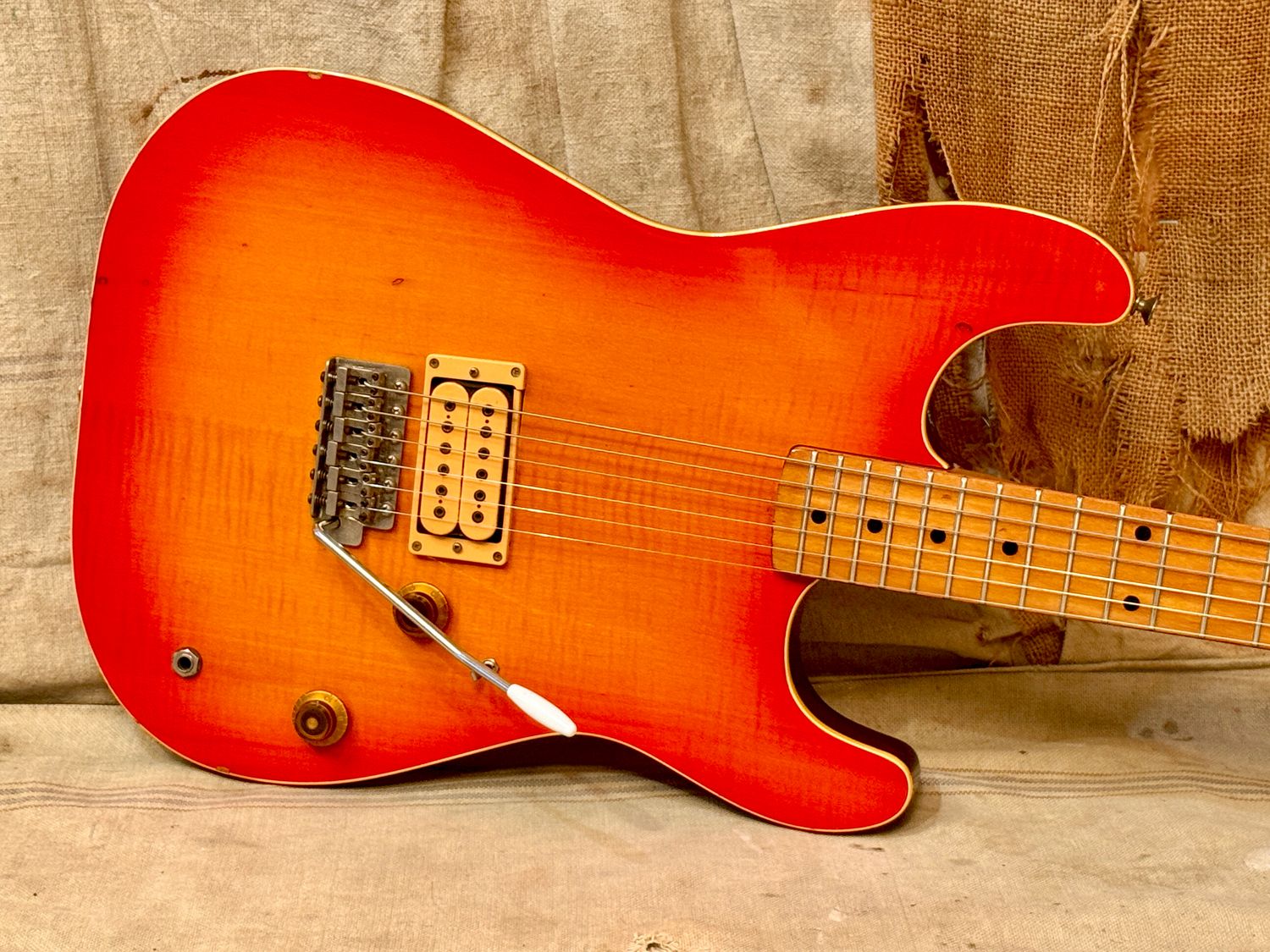 1981 Tokai VS-60 Springy Sound Sunburst Flame Maple Top