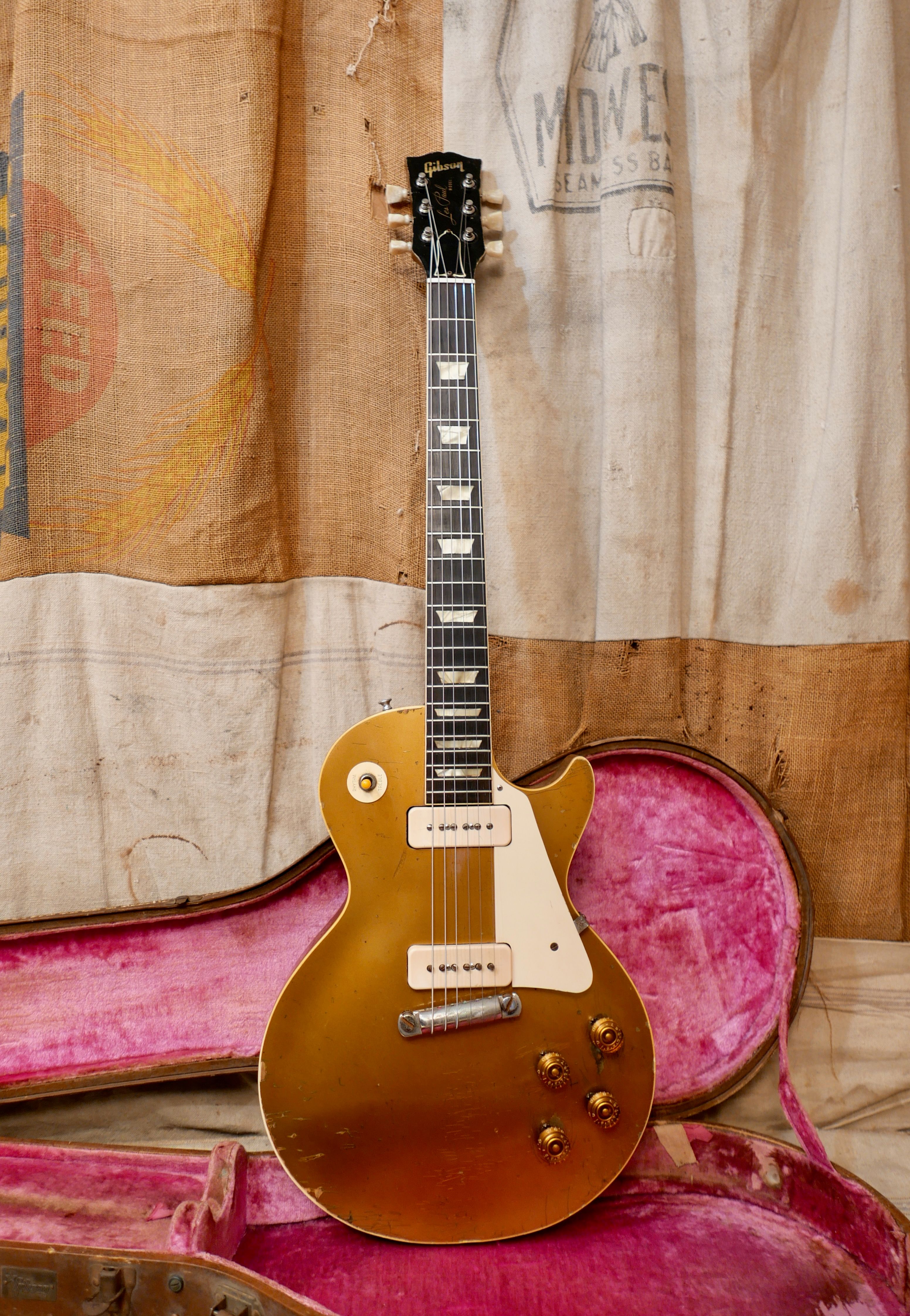 ギター Gibson CS 1954 Les Paul All Gold 1954 Gibson Les Paul Standard All Gold Goldtop