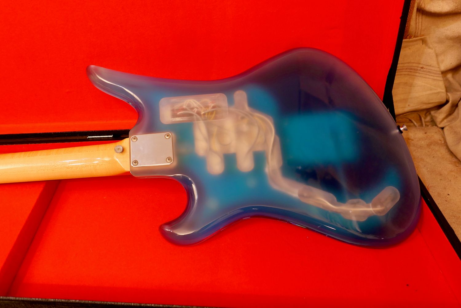 1990s Teisco Spectrum 5 Reissue SP-5Ci Blue Clear