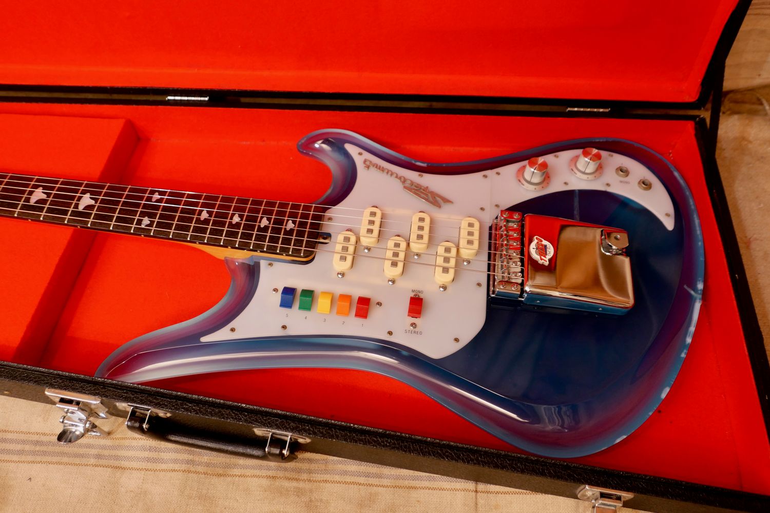 【激レア！！】90's TEISCO Spectrum5 テスコスペクトラム5 1990s Teisco Spectrum 5 Reissue SP-5Ci Blue Clear