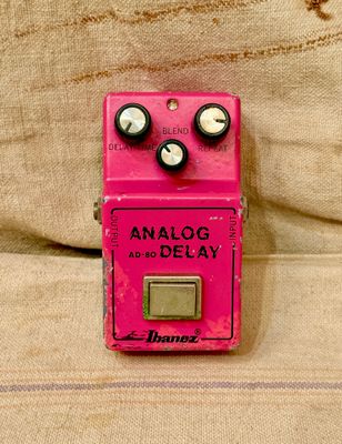 1980's Ibanez AD-80 Analog Delay Pink