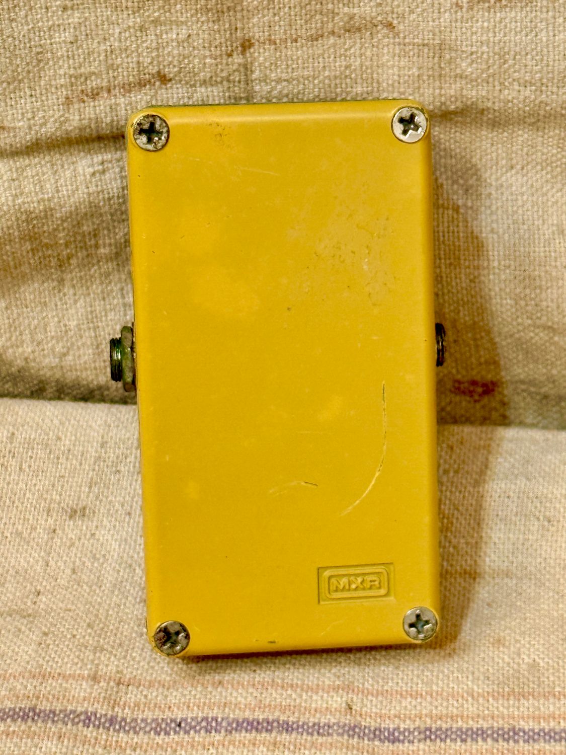 1980 MXR Distortion + Plus Block Logo Yellow w/Box