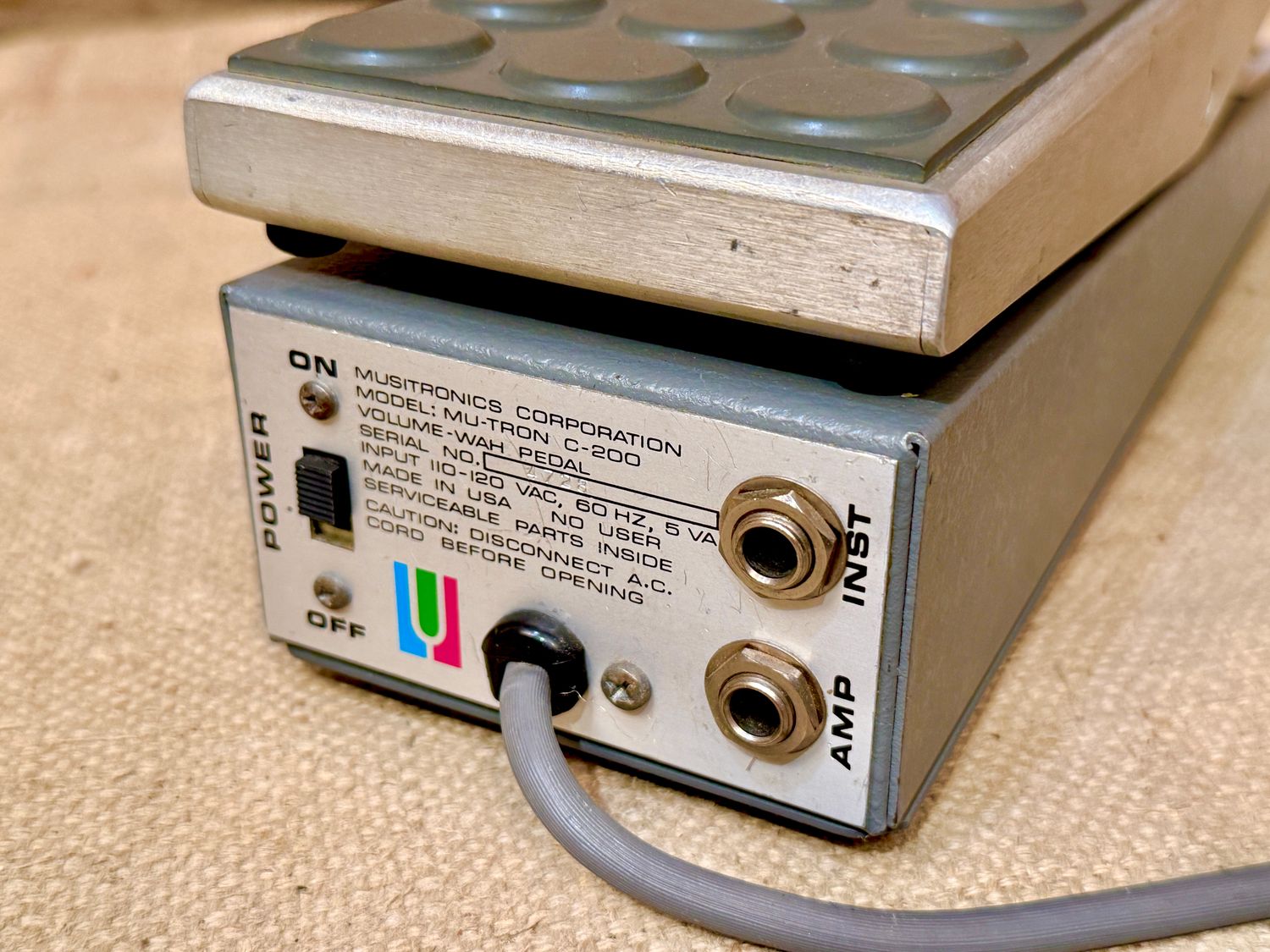 MU-TRON C-200 VOL-WAH ミュートロン　ボリューム-ワウペダル 1970's Mu-Tron C200 Wah-Volume Pedal C-200 ~1975