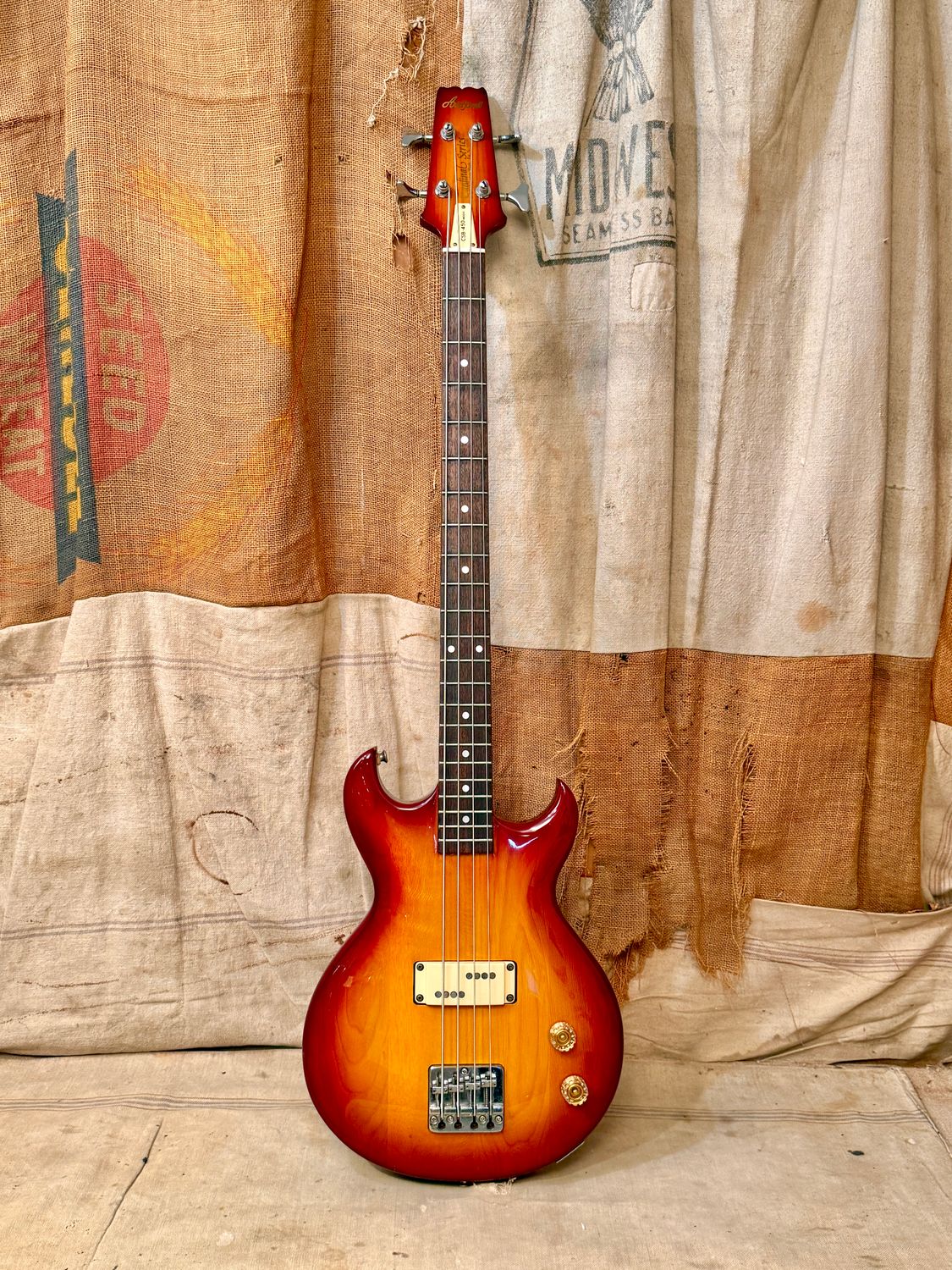 1982 Aria Pro II CSB-450 Cardinal Bass Cherry Burst