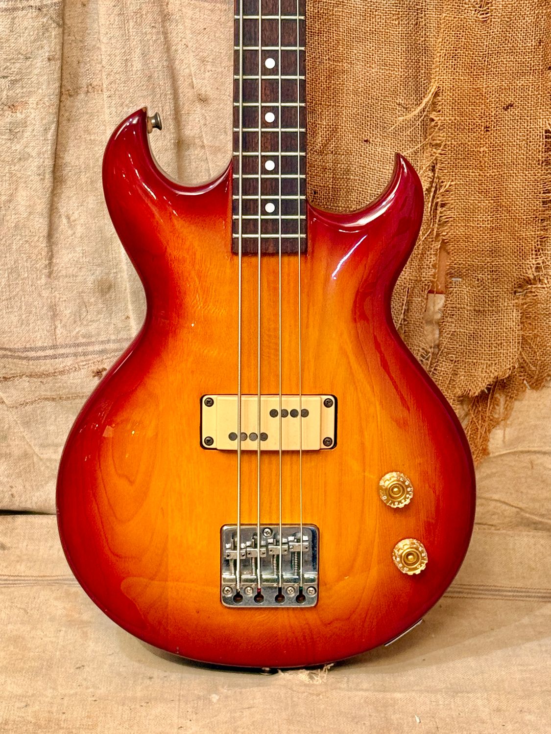 1982 Aria Pro II CSB-450 Cardinal Bass Cherry Burst