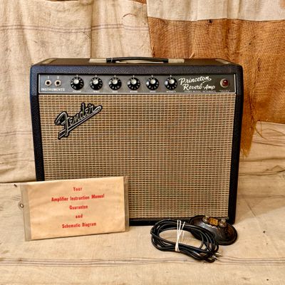 1967 Fender Princeton Reverb Black Panel