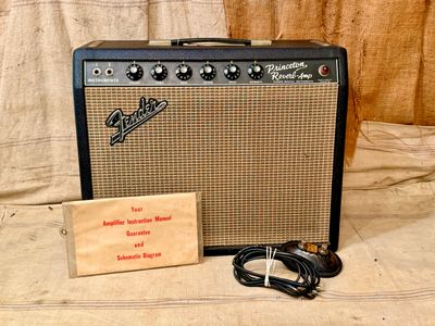 1967 Fender Princeton Reverb Black Panel