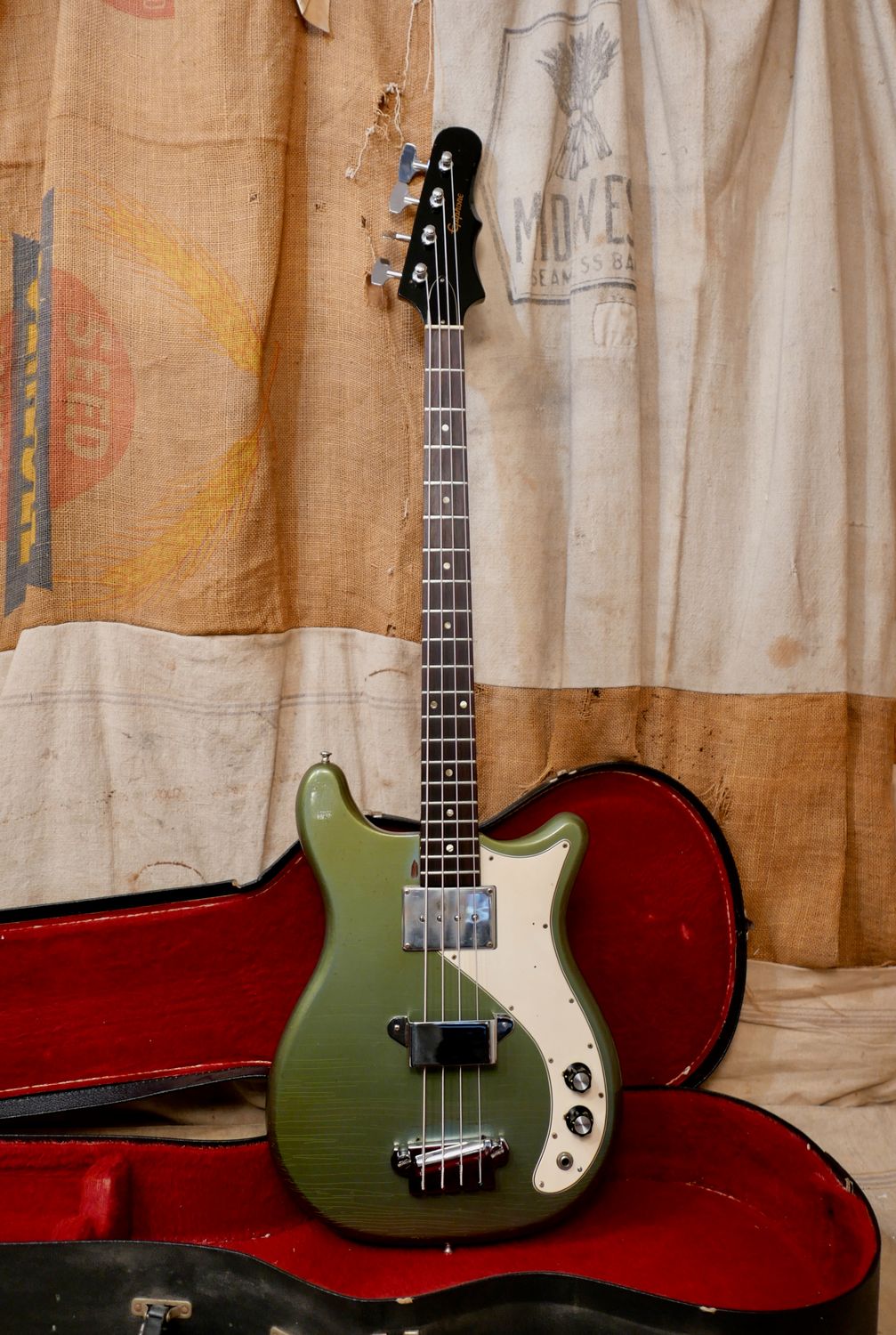 1966 Epiphone Newport Bass Pacific Blue
