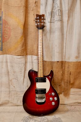1977 Mosrite Brass Rail Redburst