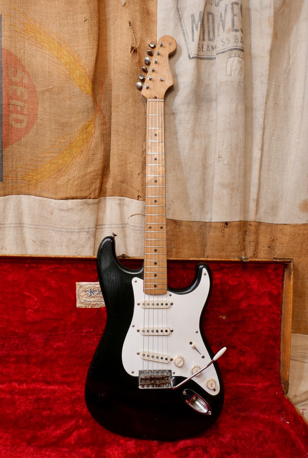 1957 Fender Stratocaster Black Refin