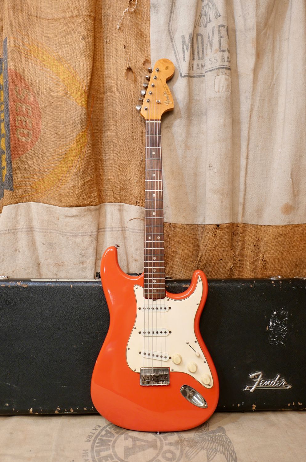 1966 Fender Stratocaster Fiesta Red Refin