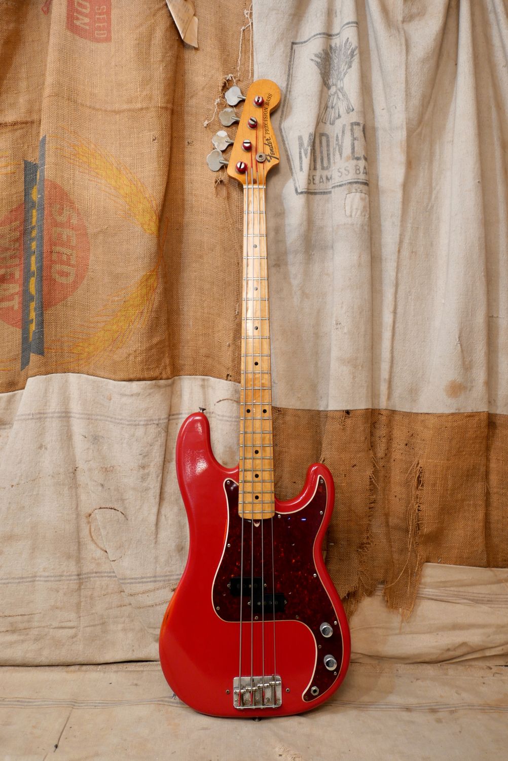 1971 Fender Precision Bass Red Refin