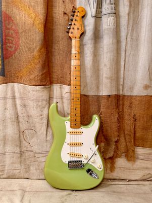 1991-1992 Fender MIJ '57 Reissue Stratocaster Sonic Blue ST-57 Faded Green
