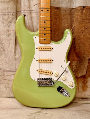 1991-1992 Fender MIJ '57 Reissue Stratocaster Sonic Blue ST-57 Faded Green