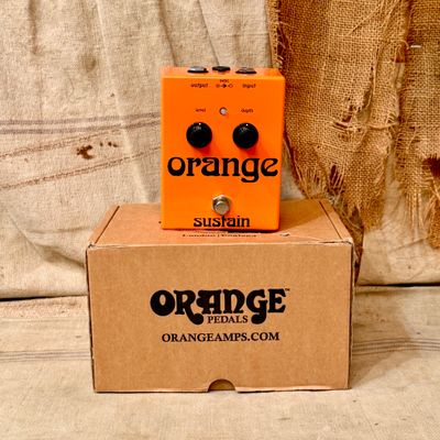 Orange Sustain Pedal-USED w/Box
