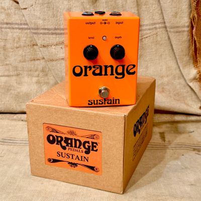 Orange Sustain Pedal-USED w/Box