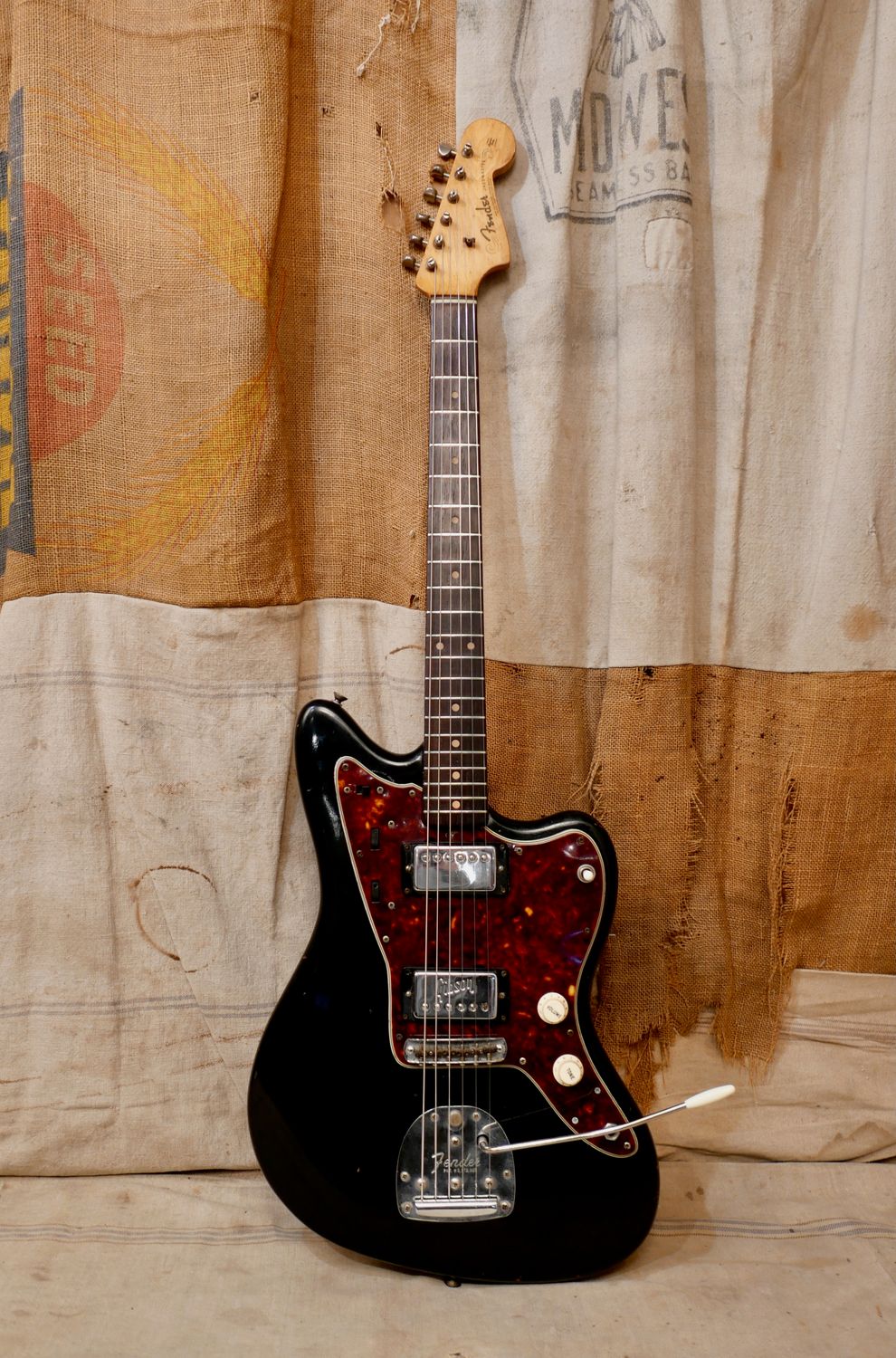 1962 Fender Jazzmaster Black Refin w/ Gibson Humbuckers