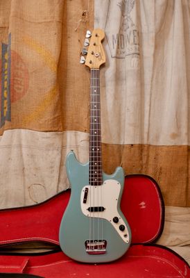 1975 Fender Musicmaster Bass Blue