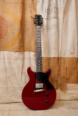 1958 Gibson Les Paul Junior Double Cut Cherry Red Refin
