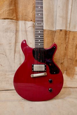 1958 Gibson Les Paul Junior Double Cut Cherry Red Refin