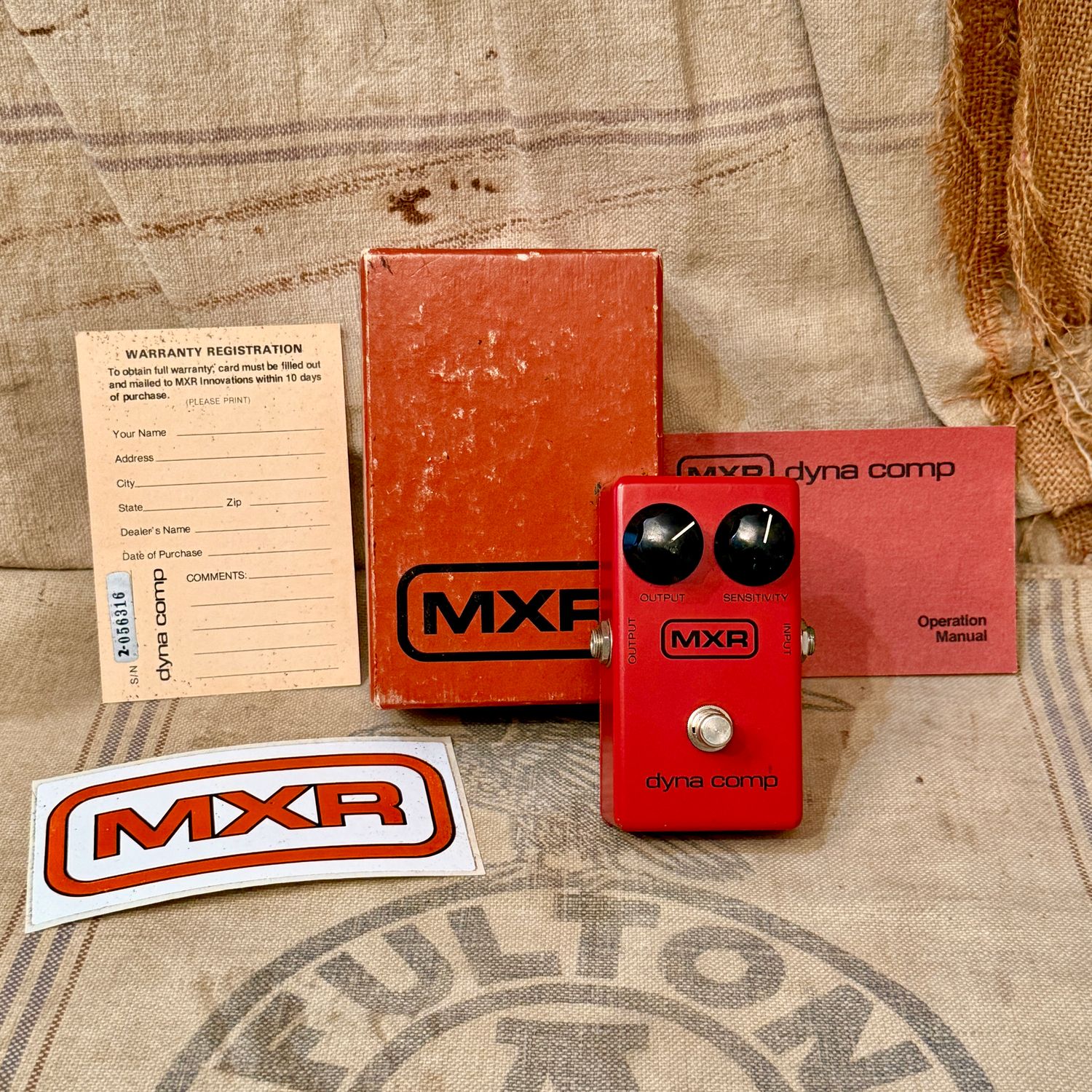 ~1980 MXR Dyna Comp w/Box &amp; Paperwork