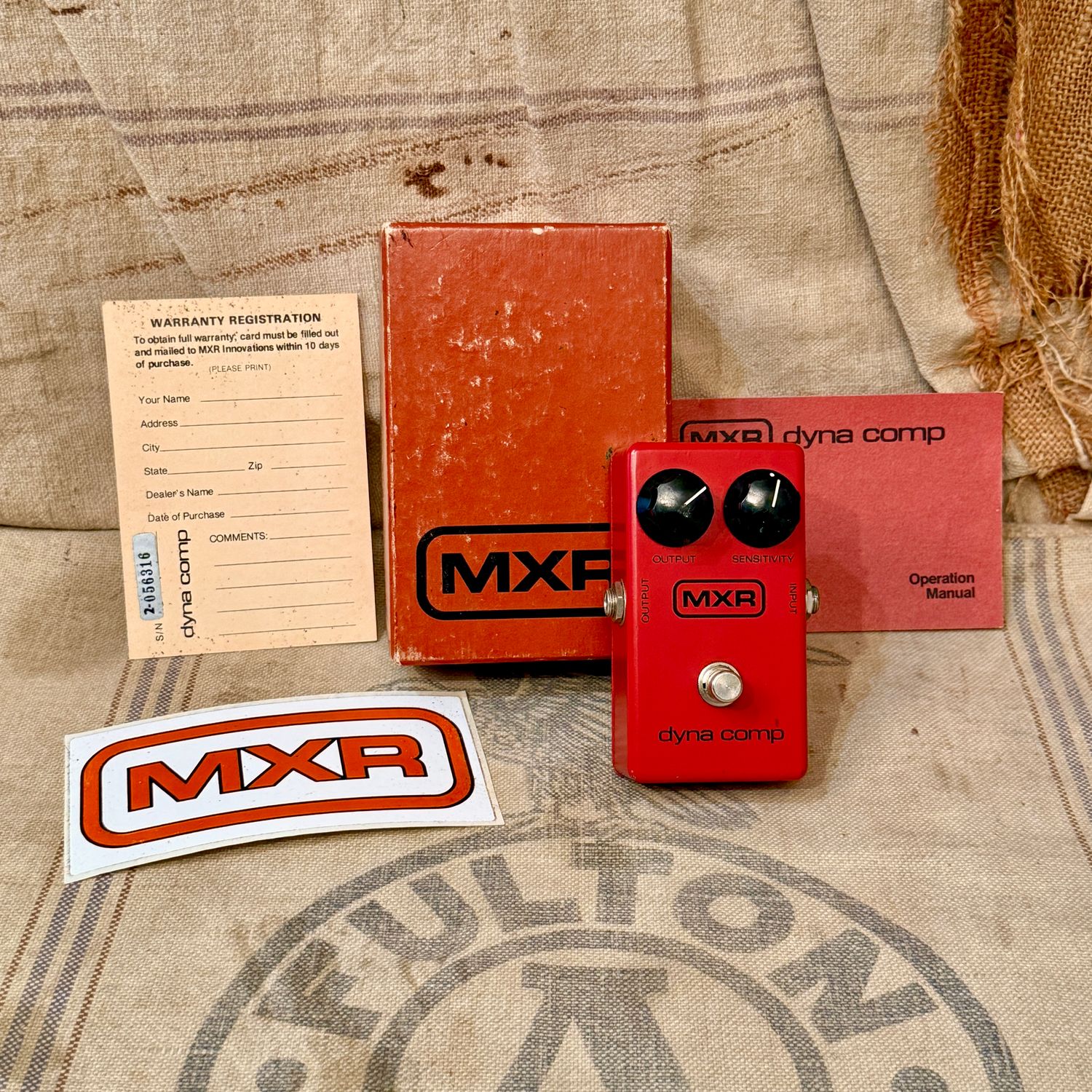 ~1980 MXR Dyna Comp w/Box &amp; Paperwork