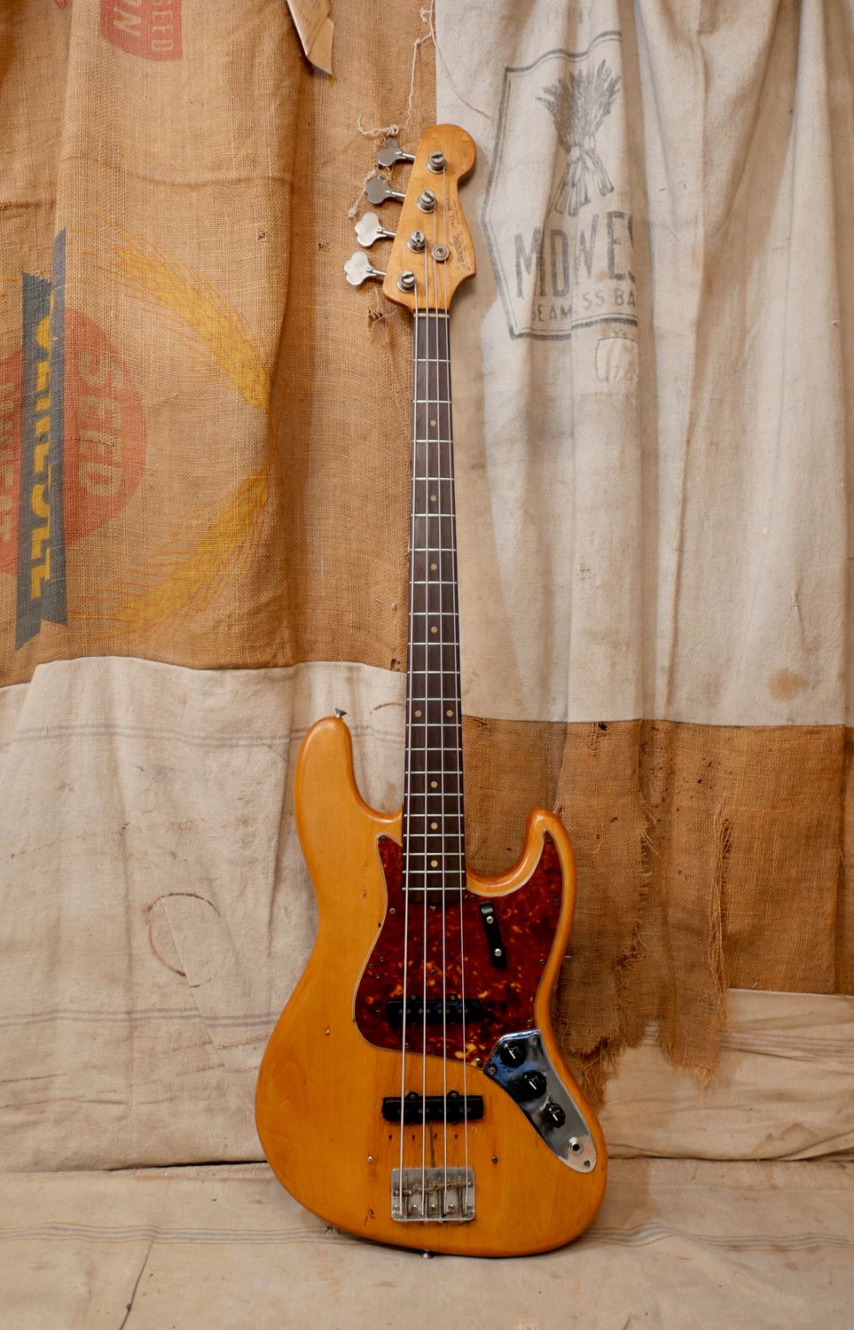 1962 Fender Jazz Bass Natural Refin