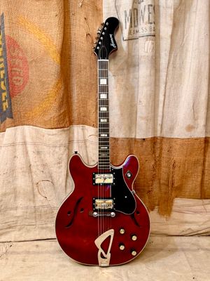 1972 Harmony H-72 Red Hollowbody