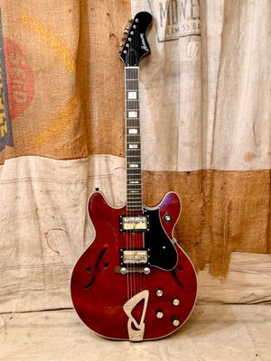 1972 Harmony H-72 Red Hollowbody