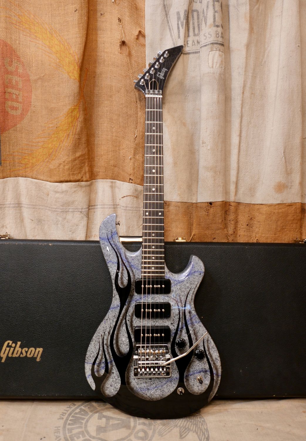 1985 Gibson Q300 Solidbody Granite Custom Painted Q-300