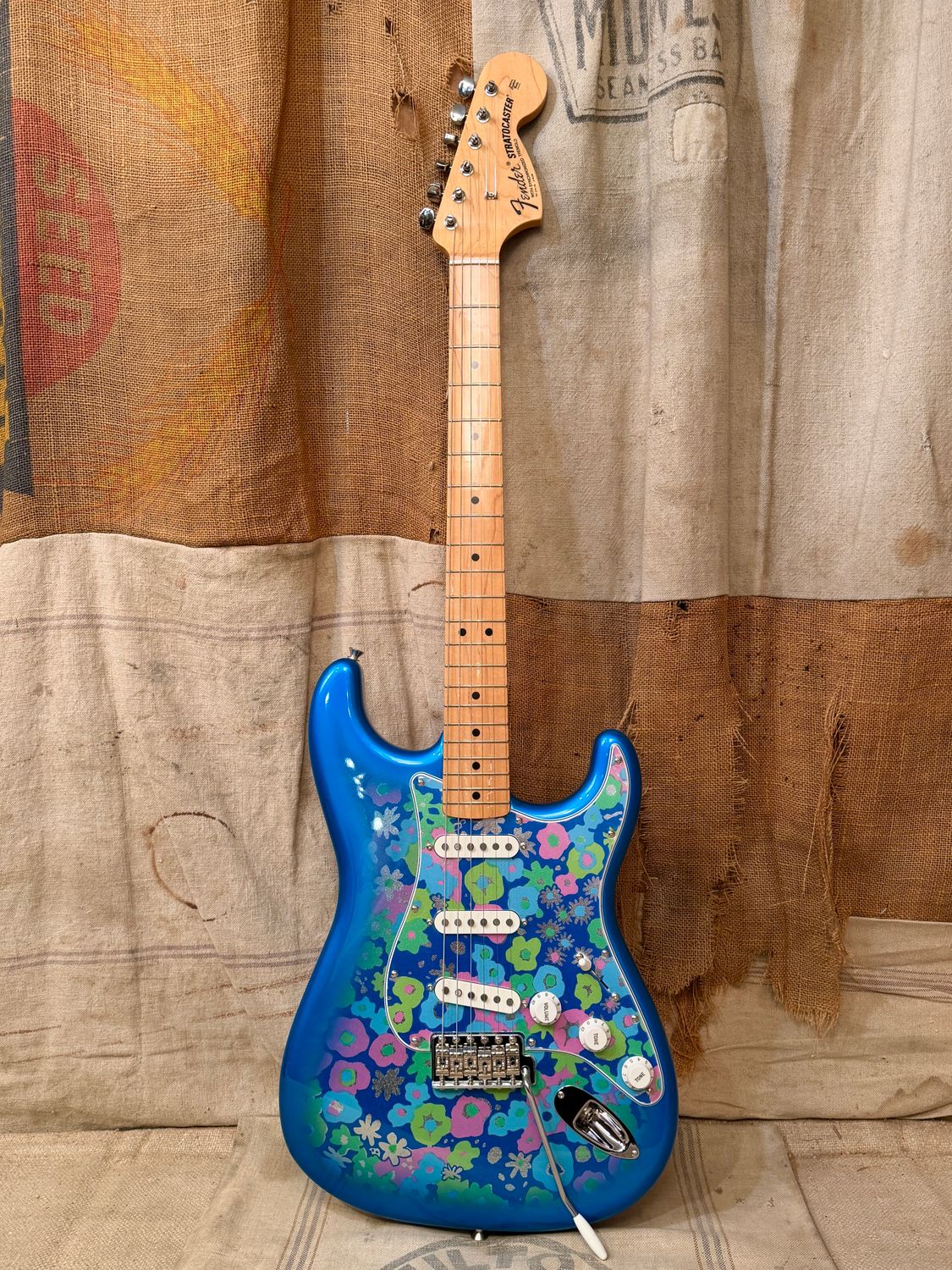 2025 Fender MIJ Limited Edition Stratocaster Blue Floral