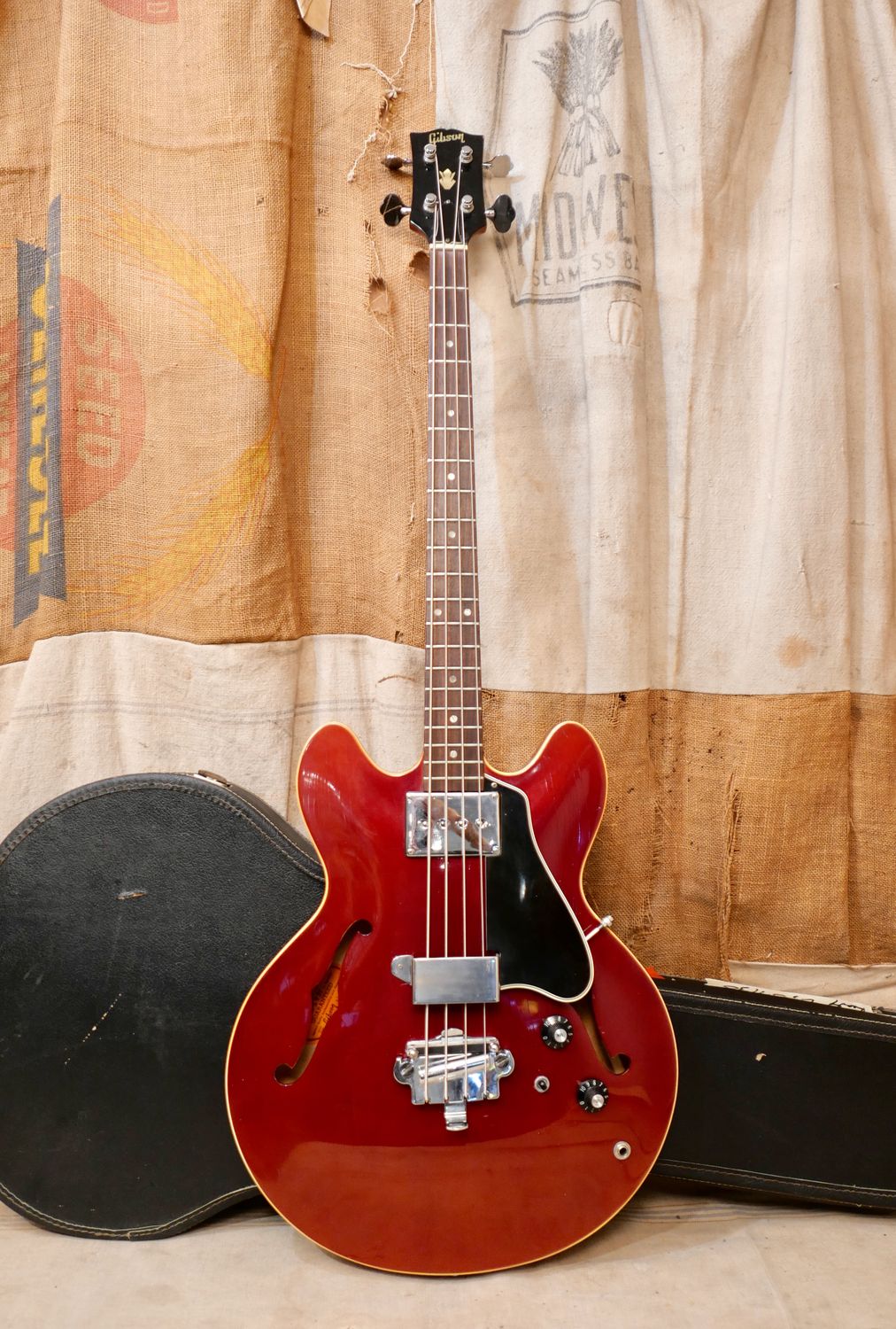 1967 Gibson EB-2 Sparkling Burgundy