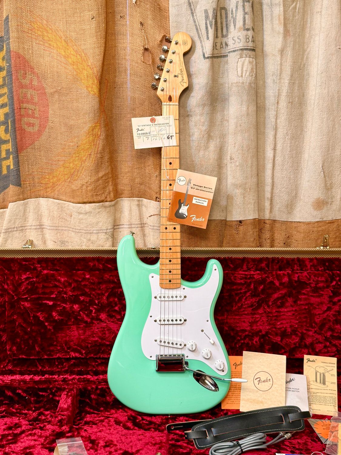 1987 Fender US Reissue '57 Stratocaster Seafoam-Surf Green