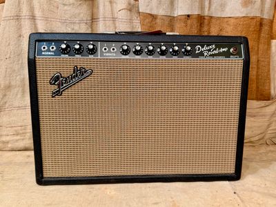 1965 Fender Deluxe Reverb Black Panel (c)