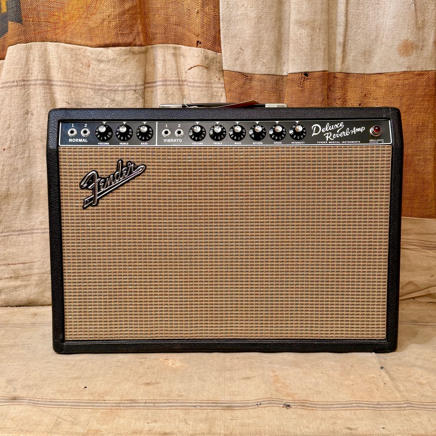 1965 Fender Deluxe Reverb Black Panel (c)