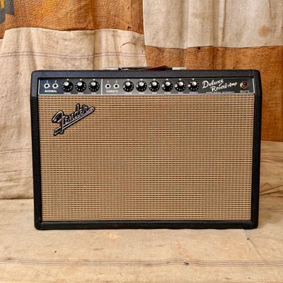 1965 Fender Deluxe Reverb Black Panel (c)