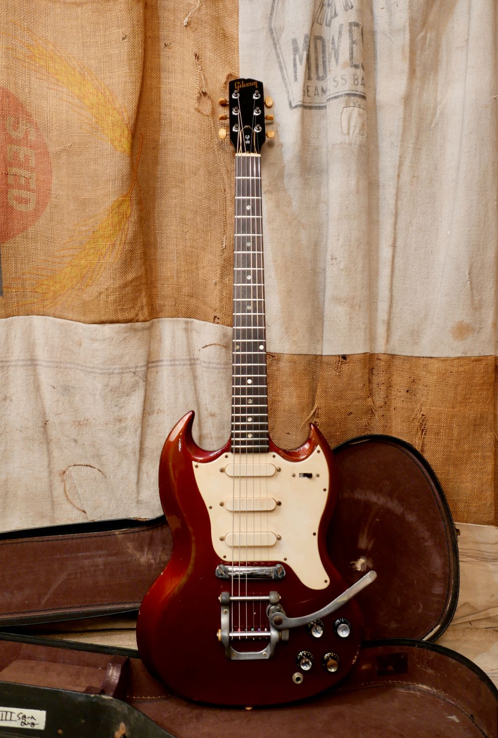 1968 Gibson Melody Maker III Sparkling Burgundy Metallic w/Bigsby