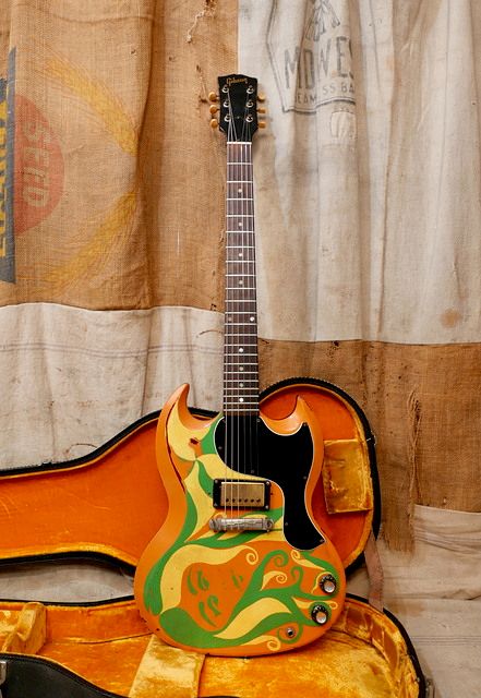 1964 Gibson SG Junior - Cherry-Custom Psychedelic Painted