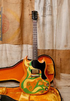 1964 Gibson SG Junior - Cherry-Custom Psychedelic Painted