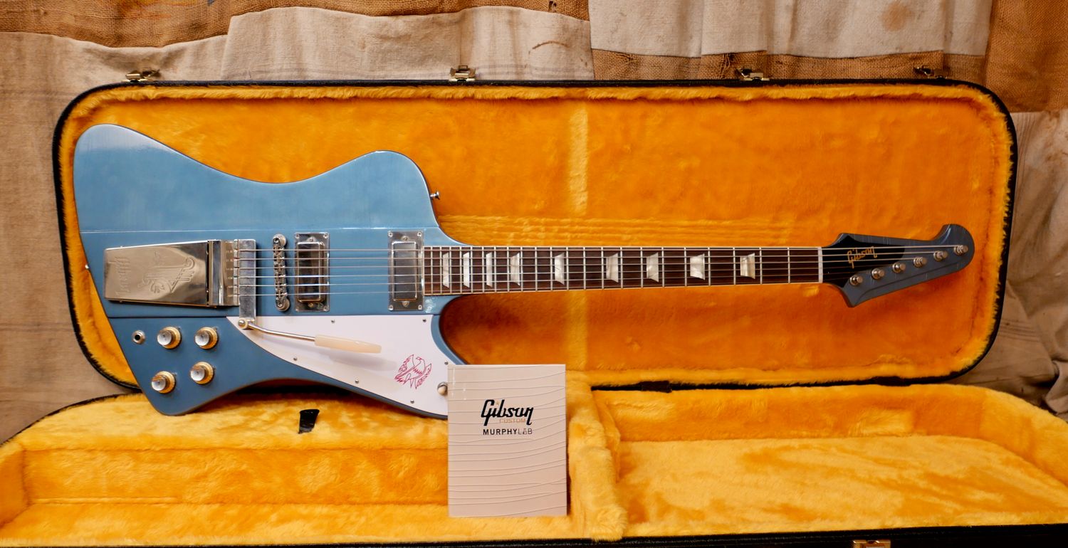 2024 Gibson Murphy Lab 1963 Firebird V  Aged Pelham Blue