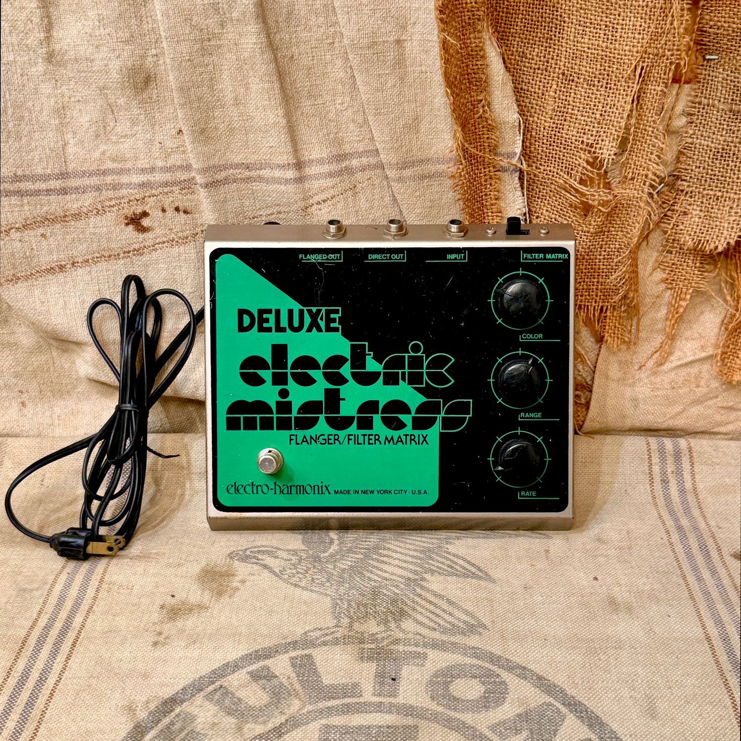 1979-1980 Electro Harmonix Deluxe Electric Mistress Flanger-Filer Matrix Green-Black