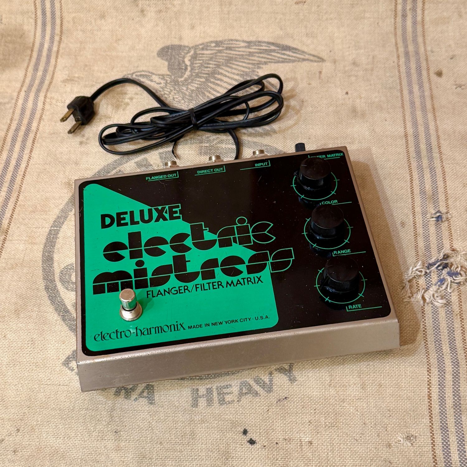 1979-1980 Electro Harmonix Deluxe Electric Mistress Flanger-Filer Matrix Green-Black